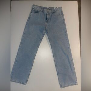 Zara Men's Straight Jeans in Light Blue